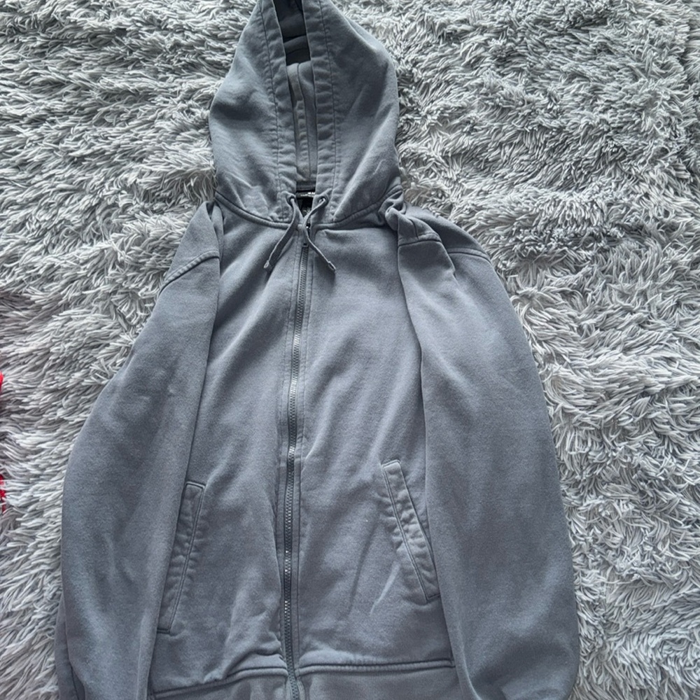 H&M blue zip up